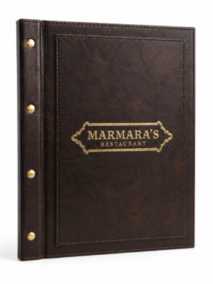 Booklet Menu D108 algo printing LEATHER MENU COVER MODEL – D108