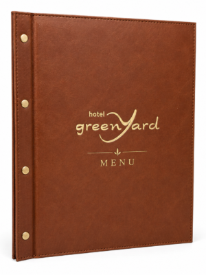 Booklet Menu D111 algo printing LEATHER MENU COVER MODEL – D111