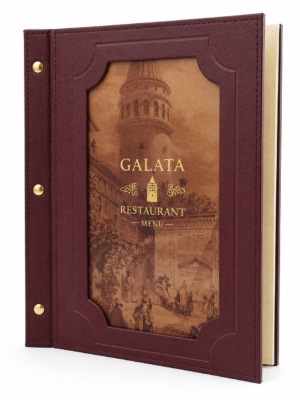 LEATHER MENU COVER MODEL – D116