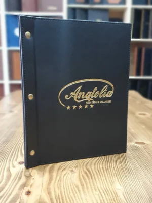 Booklet Menu D117 algo printing LEATHER MENU COVER MODEL – D117