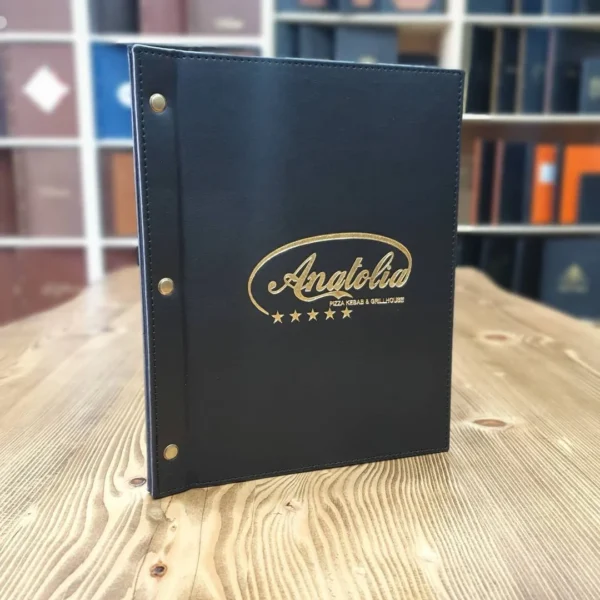 Booklet Menu D117 algo printing LEATHER MENU COVER MODEL – D117