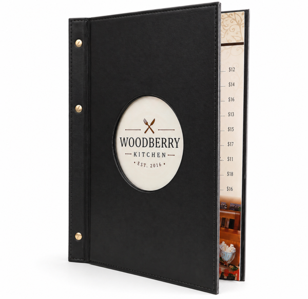 LEATHER MENU COVER MODEL – D122