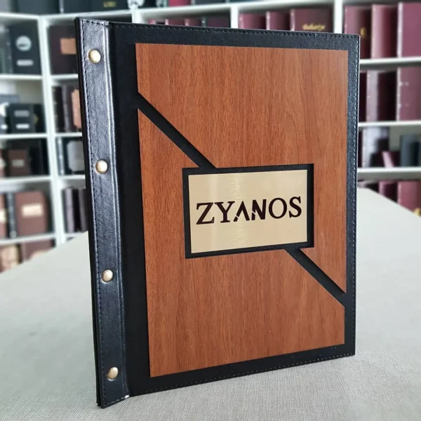 booklet menu A104 algp printing WOODEN MENU COVER MODEL – A104
