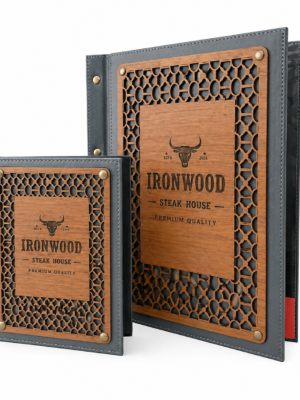 WOODEN MENU COVER MODEL – A106