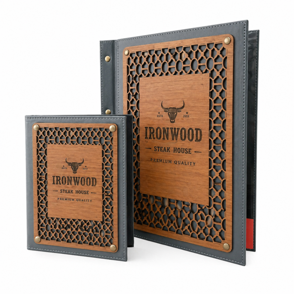 WOODEN MENU COVER MODEL – A106