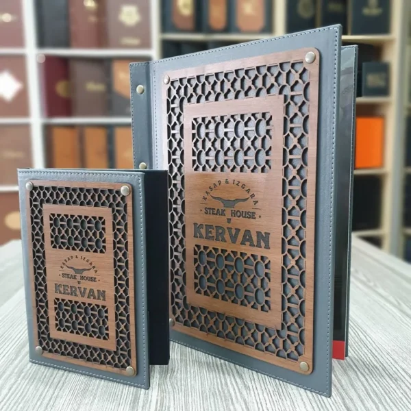booklet menu-A106 algo printing WOODEN MENU COVER MODEL – A106