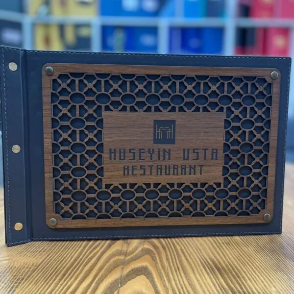 booklet menu-A110 algo printing WOODEN MENU COVER MODEL – A110