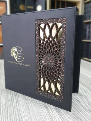 booklet menu A111 algo printing WOODEN MENU COVER MODEL – A111