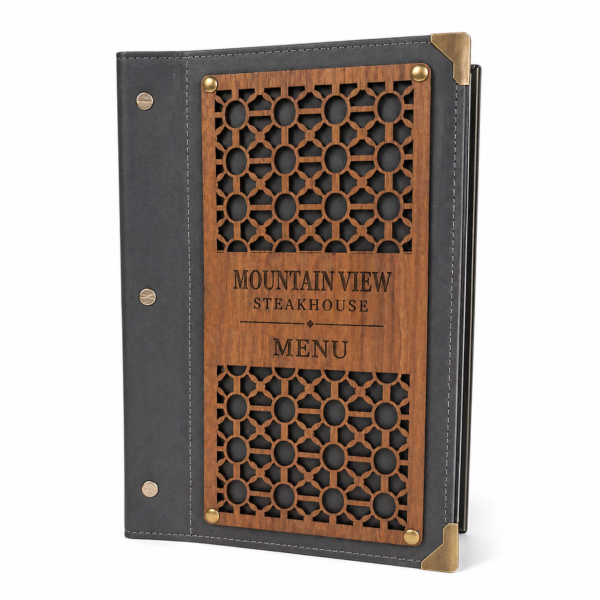 WOODEN MENU COVER MODEL – A116