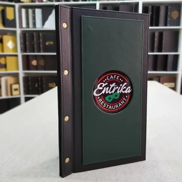 booklet menu D105 algo printing LEATHER MENU COVER MODEL – D105