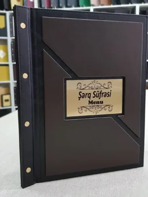 booklet menu D115 algo printing LEATHER MENU COVER MODEL – D115
