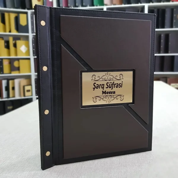 LEATHER MENU COVER MODEL – D115