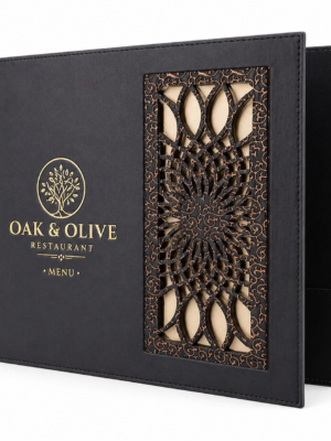 LEATHER MENU COVER MODEL – D121