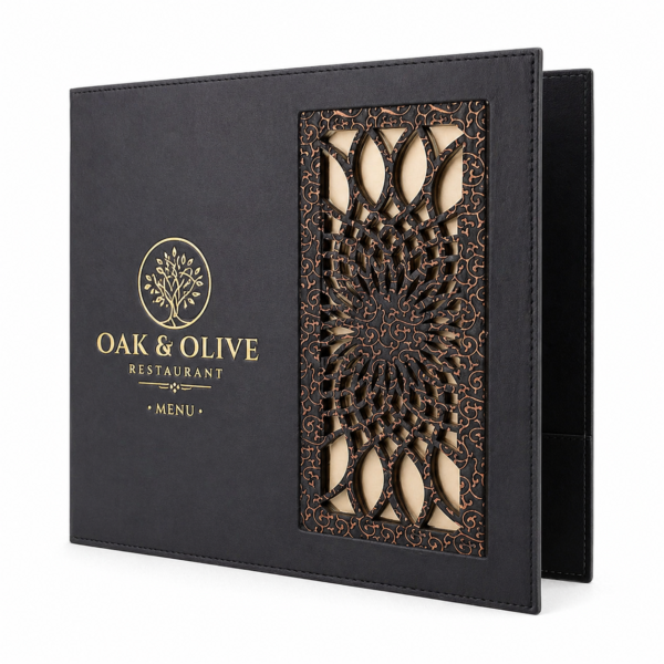 LEATHER MENU COVER MODEL – D121