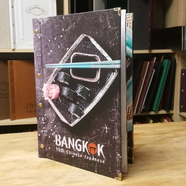 booklet menu-S100 algo printing LAMINATED MENU COVER MODEL – S100