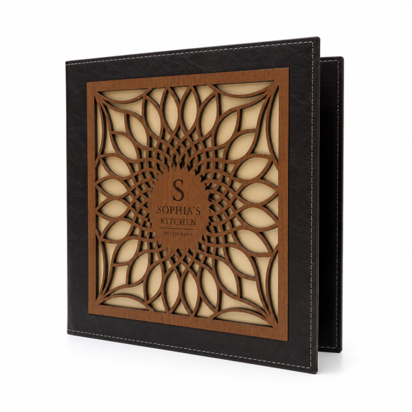 WOODEN MENU COVER MODEL – A108